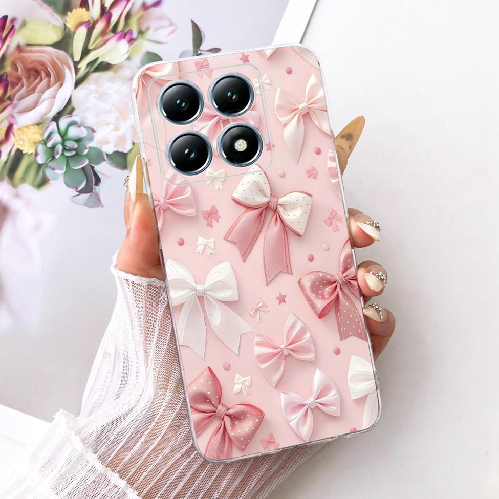 Transparent Casing For Xiaomi 14T Pro Case Cute Cat Luxury Fashion Butterfly Funny Cool Painted Cover 2407FPN8EG