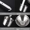 BJ 304 Stainless Steel Wine Pourer Funnel with Filter Mesh, Wine Dipper, Oil Spoon, And Liquor Dispenser Set