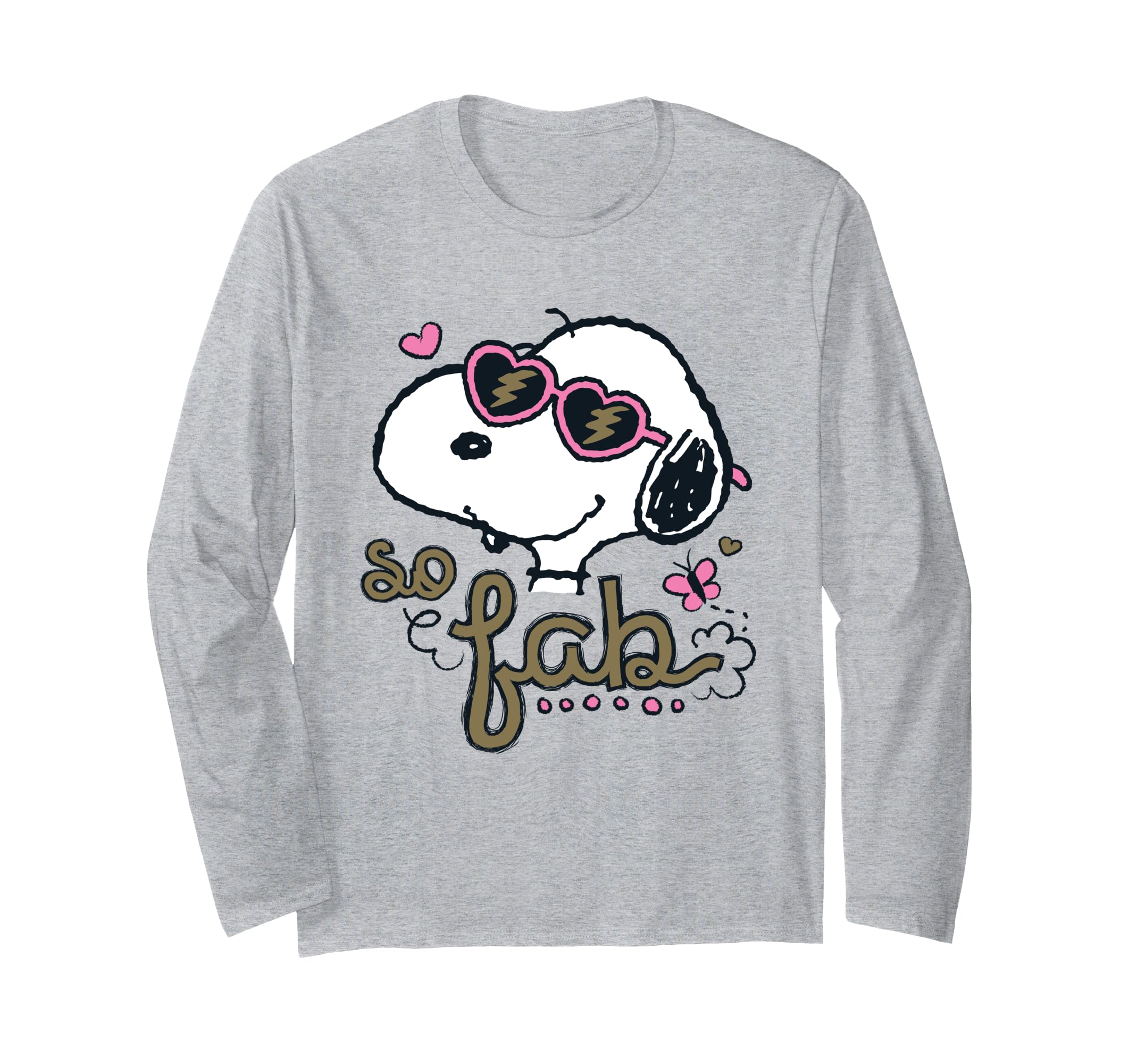 

PEANUTS Snoopy So Fab Long Sleeve T-Shirt синий