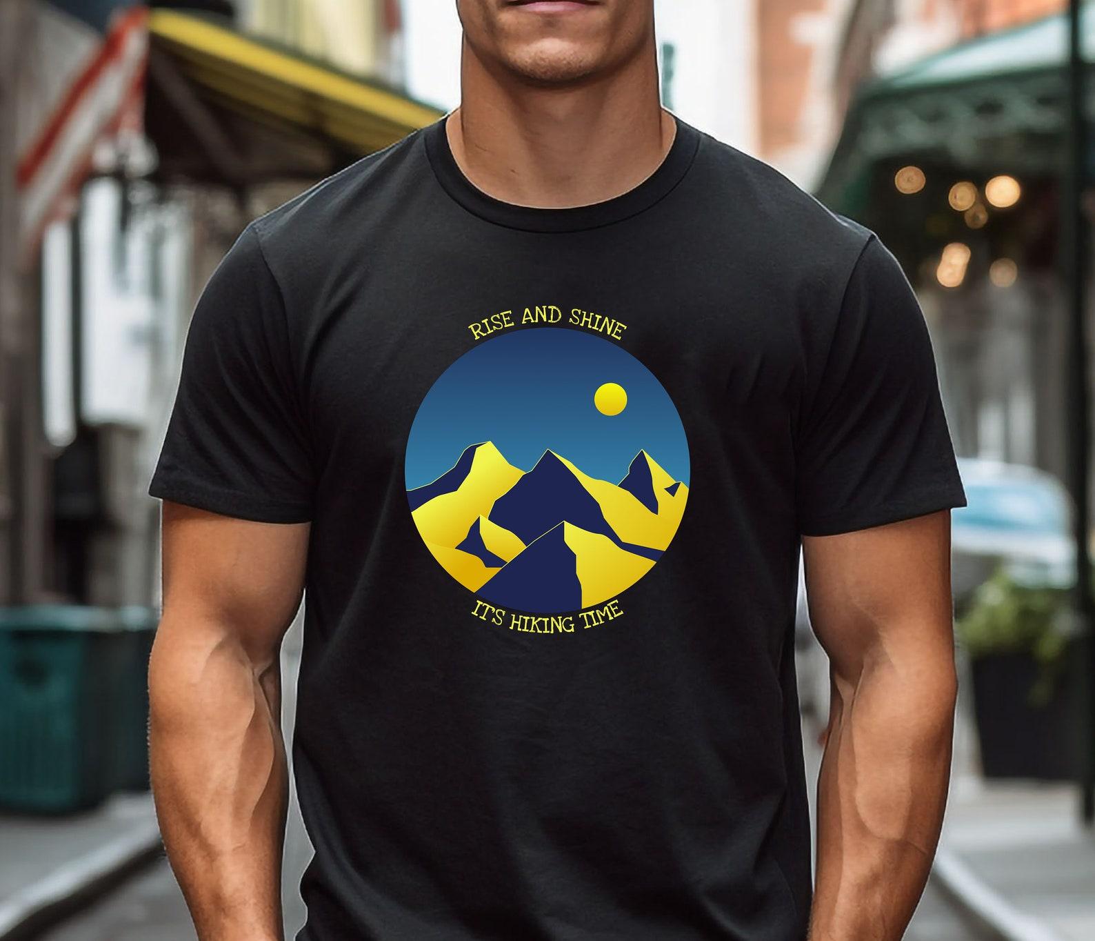 Rise and Shine, It s Hiking Time Tee - Morning Trail Motivation 2XL