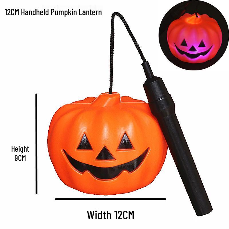 Halloween Colorful Music Pumpkin Lantern & Candy Jar with Sound Control