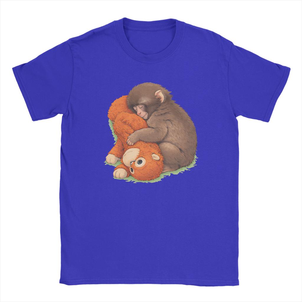 Hot Selling Punch Monkey Printed Tshirt Summer Mens and Womens Pure Cotton Clothes Harajuku Fashion Short Sleeve Tshirt