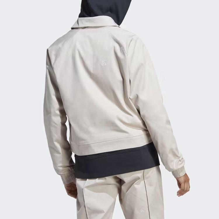 adidas Track Top With Healing Crystals Inspired Graphics And Embroidery Details Women Tops Light-Taupe IC5713