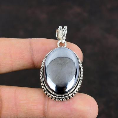 Shungite Gemstone Pendant 925 Sterling Silver Pendant Handmade Pendant Shungite Jewelry Unique Style Pendant Gifts For Women Silver Jewelry