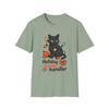 Unisex Softstyle T-Shirt Black Cat Christmas Tee Funny Holiday Chaos