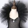 Girls' Maleficent Witch Costume Dress for Halloween Party - Mesh Skirt Set