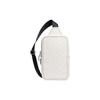 New Sullivan Pebbled Leather With Canvas Fanny Pack, Shoulder Bag, Crossbody Bag Trumpets Men's White C9867-SVHA