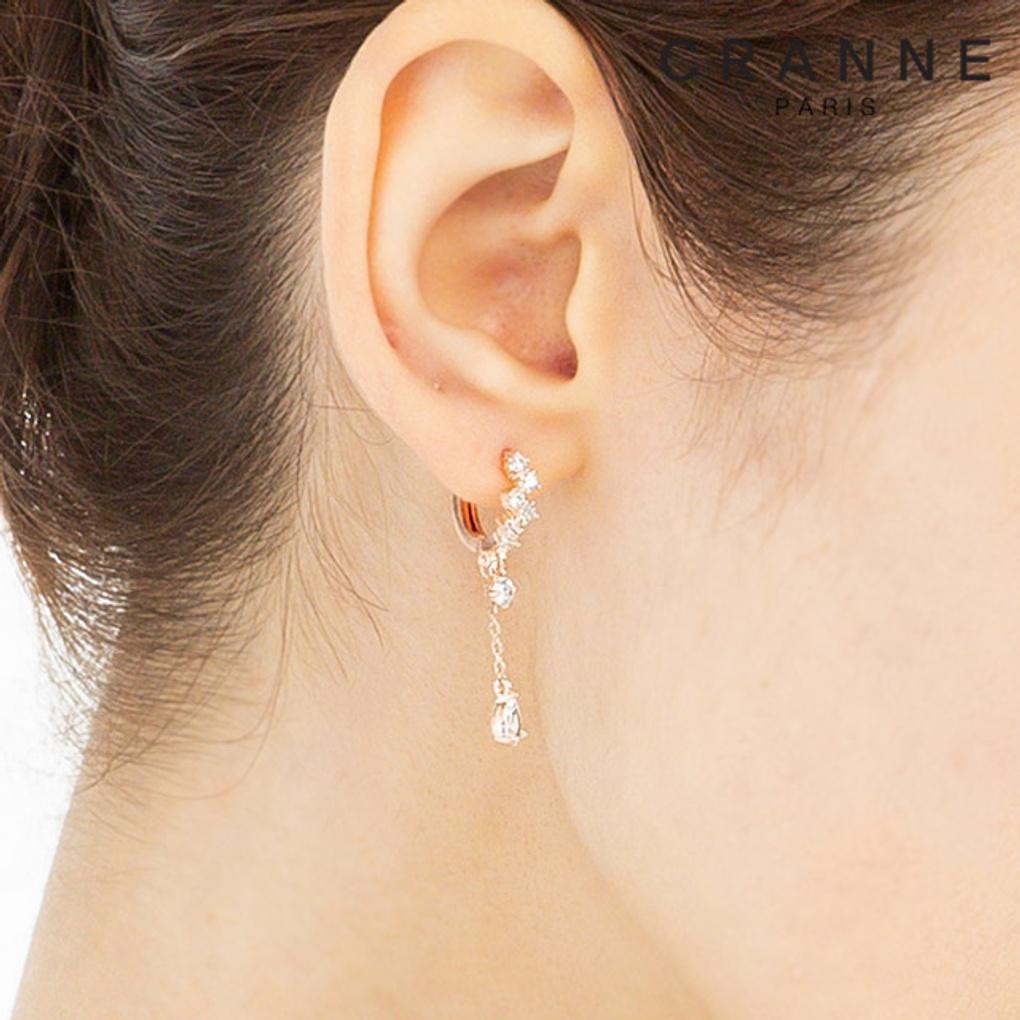 14K Bling Drop One-Touch Earrings (Gold Filled) C24EGF099