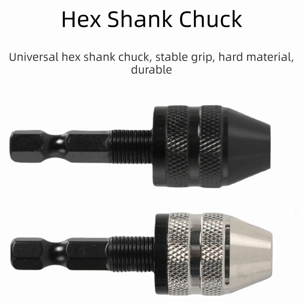 0.3-3.6mm Quick Change Drill Attachment Keyless Drill Chuck Furniture Assembly