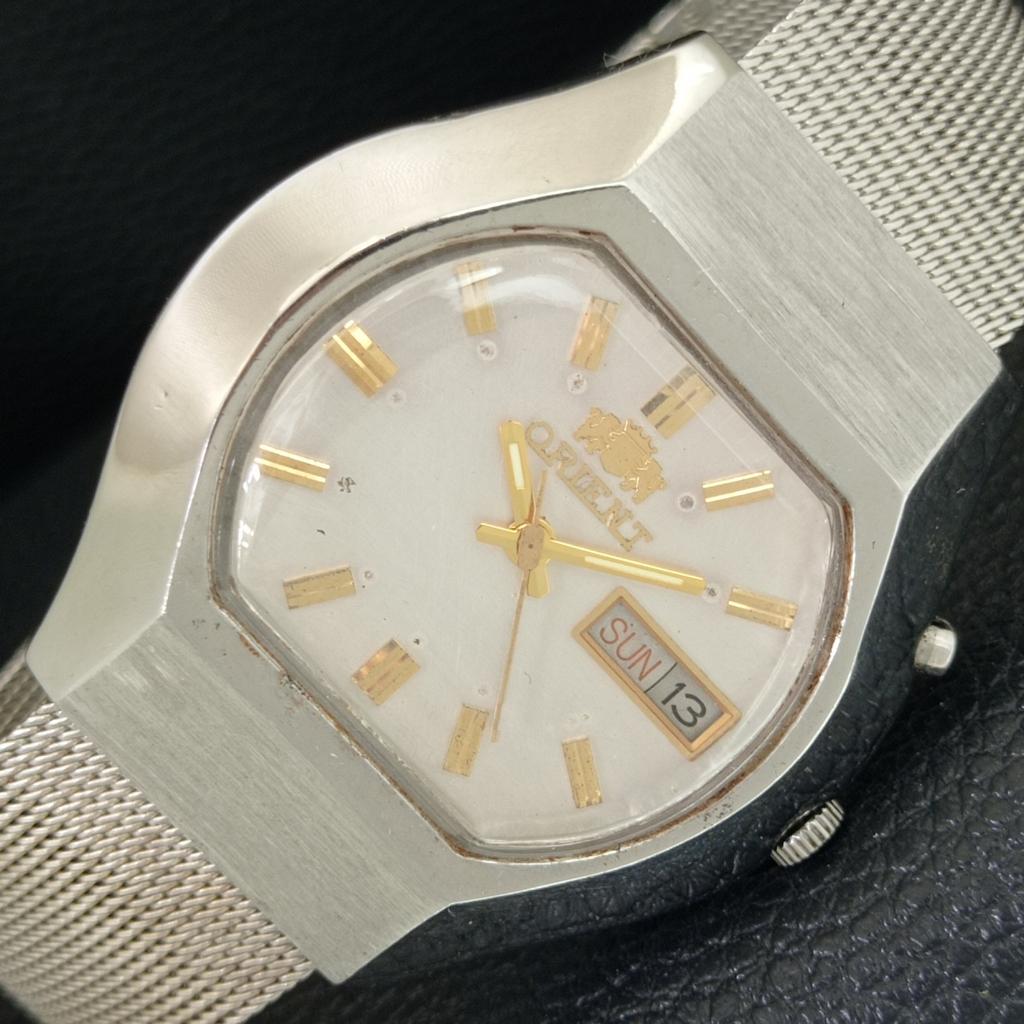 ВИНТАЖНЫЕ АВТОМАТИЧЕСКИЕ ЧАСЫ ORIENT 46941 ЯПОНИЯ МУЖСКИЕ ОРИГИНАЛЬНЫЙ ЦИФЕРБЛАТ a703436-1