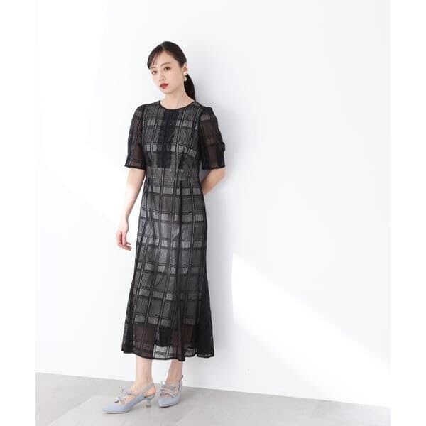 Jill by Jill Stuart Women's Lace Mermaid Casual Dress, Black