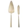 Kuchenschaufel und Messer Set 2-teilig Stahl Gold EXCELLENT HOUSEWARE 139749