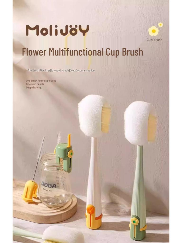 5-i-1 Hushålls Rengöringsborstset för Koppar och Flaskor med Nykomlingsrabatt och Fri Frakt