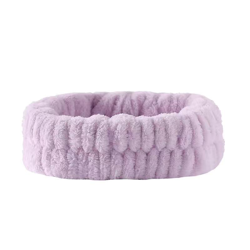 Plush Flannel Absorbent Wristbands & Splash-Proof Headband Set