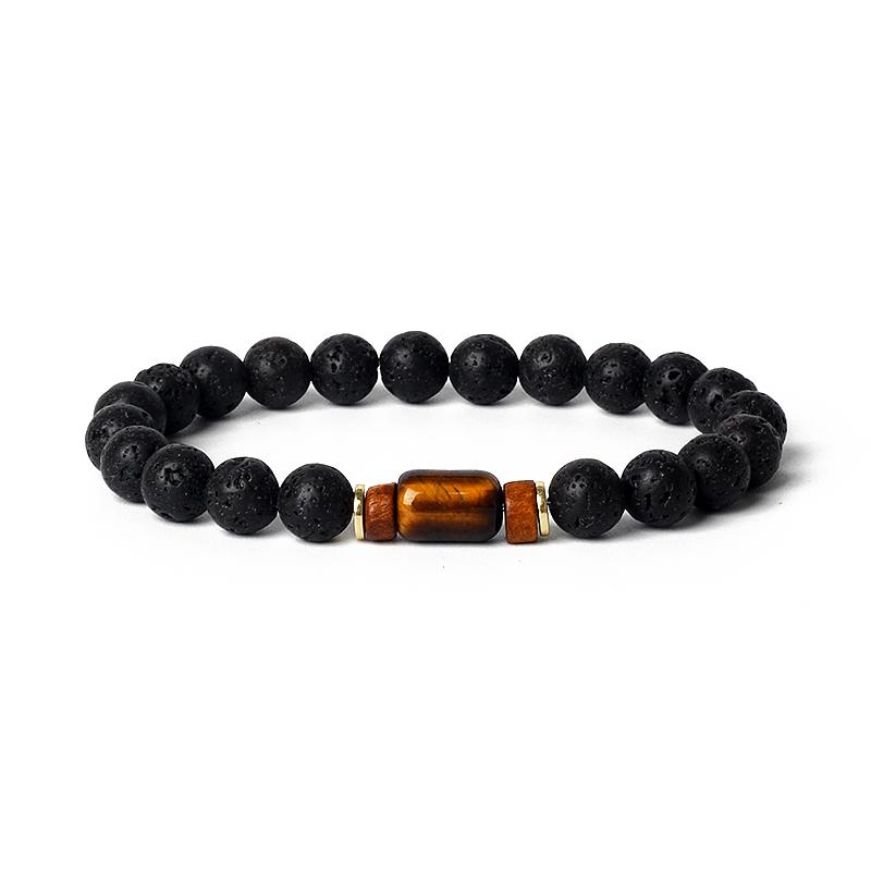 Lava Onyx Dzi Tibetan Buddha Bracelets Men Volcanic Stone Chakra Beads Diffuser Bracelet Women Vintage Meditation Amulet Jewelry