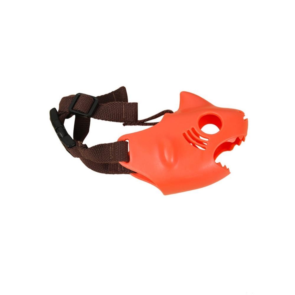

Adjustable Dog Muzzle Mask Cartoon Anti-barking Muzzle Prevent Accidental Ingestion S красный