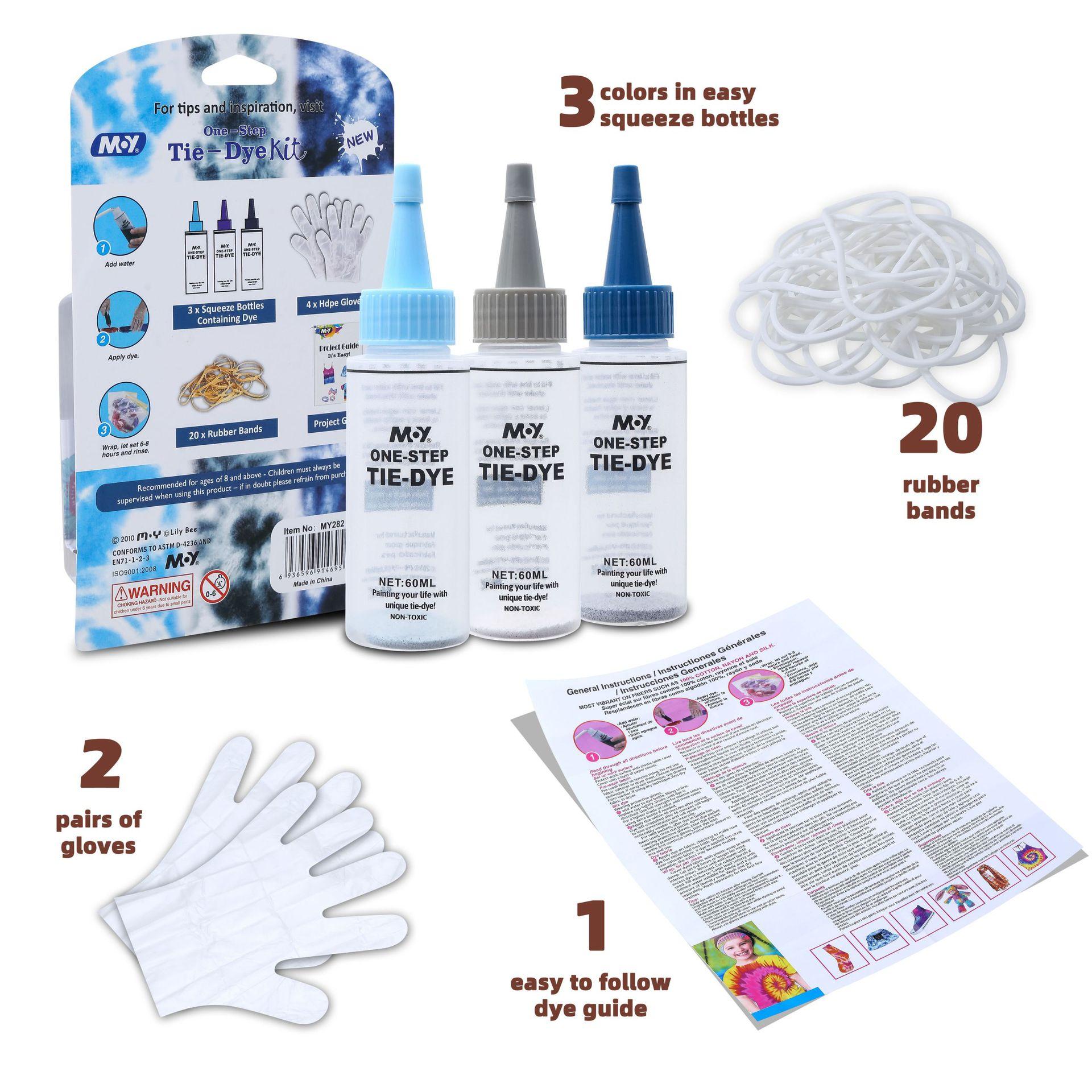 

60ml Tie-dye Set Plant Environmentally Friendly for Handmade DIY Clothes Graffiti T-shirts Painting Materials Educational Toys
