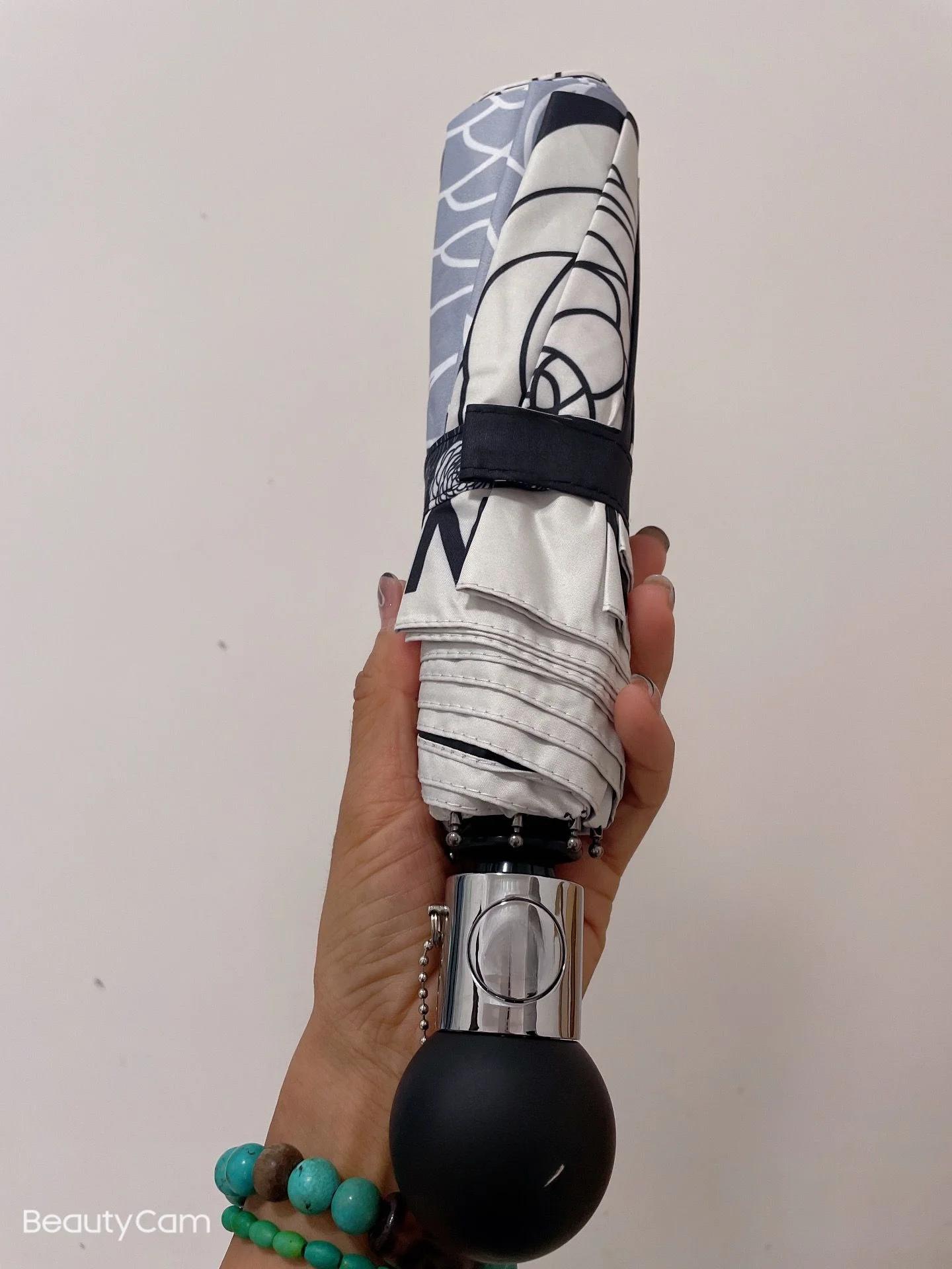 

Зонт складной автоматически открывающийся и закрывающийся прозрачный зонт черный самоклеящийся зонт с защитой от солнца и ультрафиолета