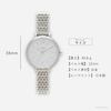 Fieldwork Women's Analog Watch with Metal Band, Slim Design, Simple and Easy To Read, Opus Silver and White, JN042-1