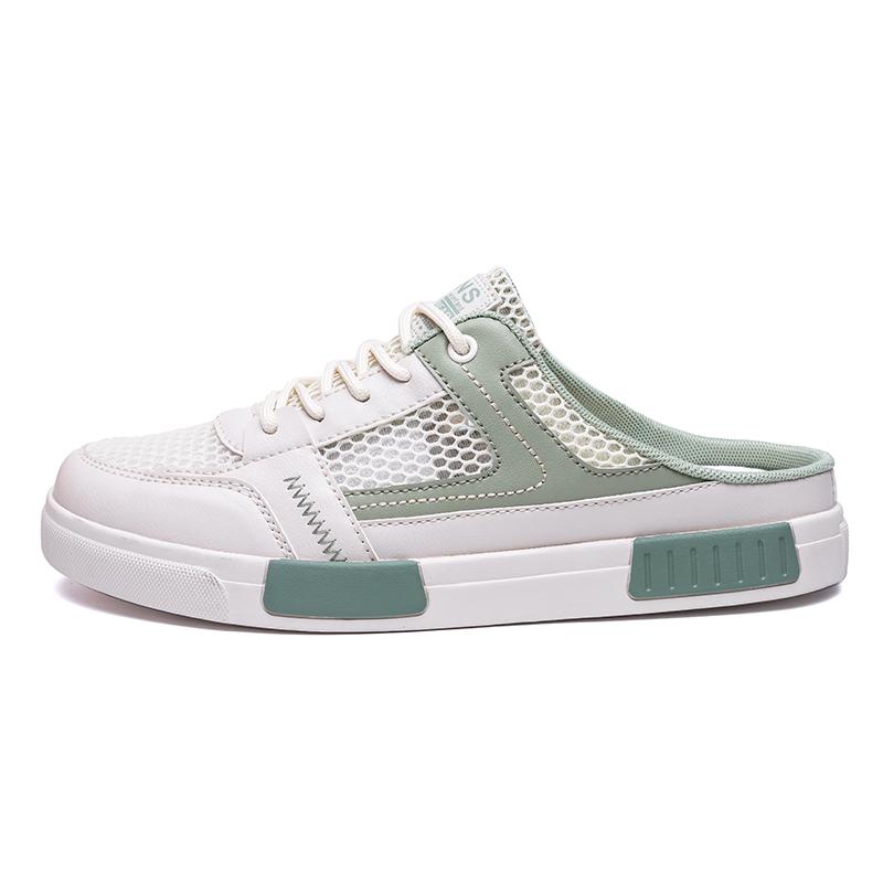 

Сандалии Суперсайз 2025 Лето Новые Мужские Перфорированные Сетчатые Шлепанцы, Дышащая Уличная Спортивная и Повседневная Обувь Полушлепанцы 39