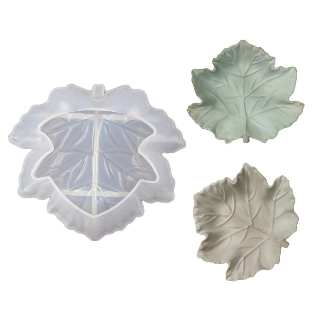 Silicone Ash Tray Mold 3D Maple Leaf Snack Dish Mould New Resin Casting Mold Craft Making
