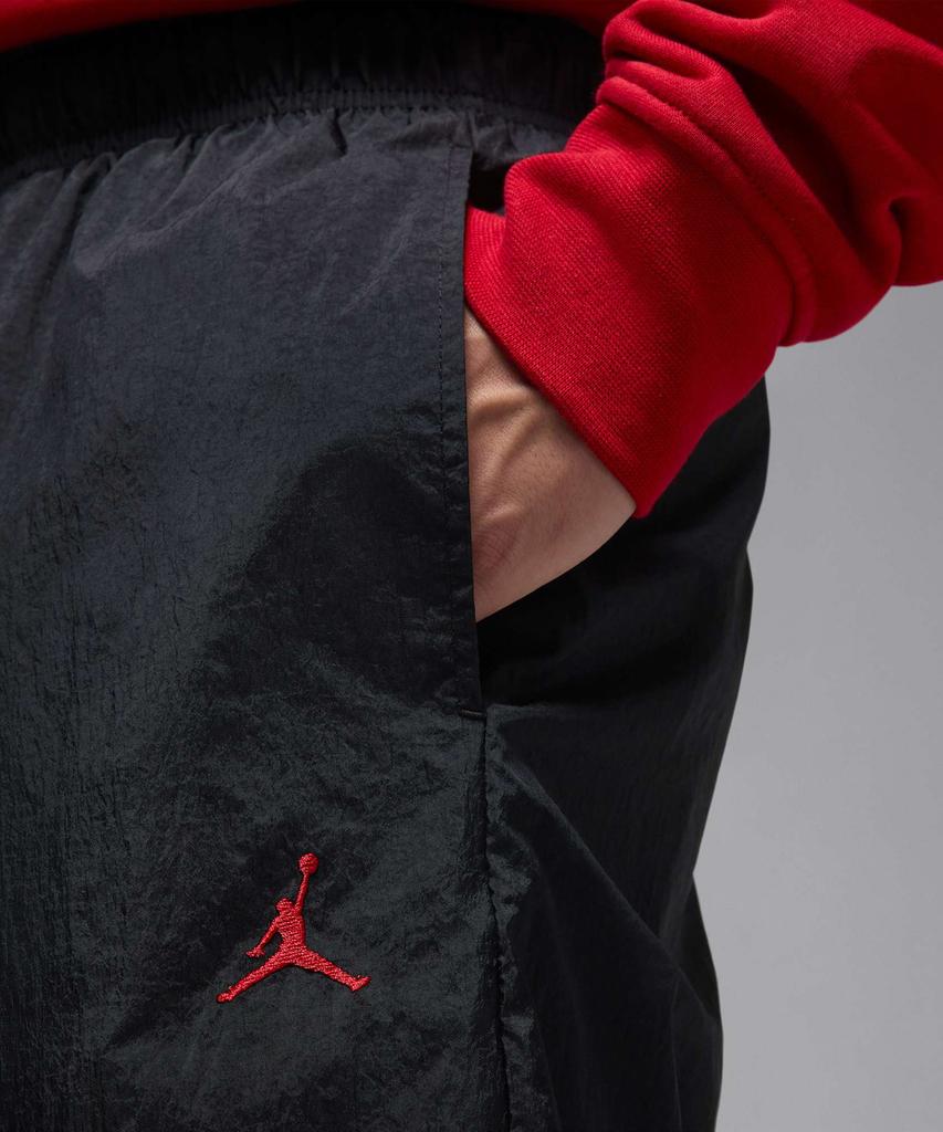 Nike Jordan Brooklyn Draft Pants M - Black:Gym Red / Ib1047-010