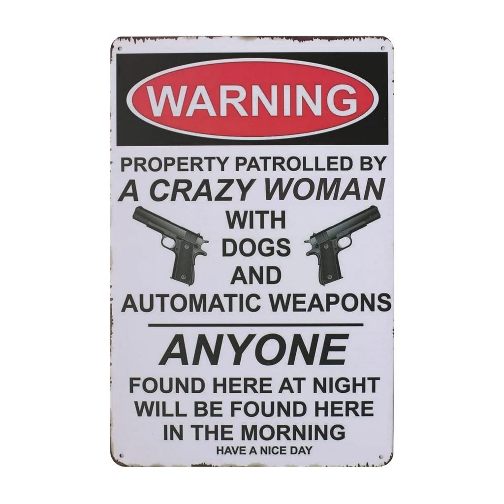 No Trespassing Plaque Metal Tin Signs Wall Decoration Vintage Art Posters Iron Painting for Man Cave Home Cafe Garden Club Bar