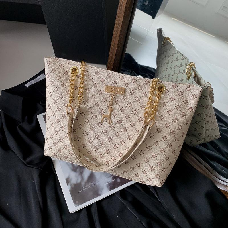 2024 Spring Retro Texture Chain Shoulder Bag for Women