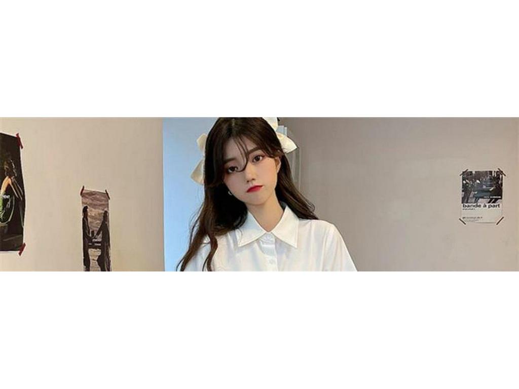 Original Short Sleeve White JK Uniform Shirt with Pointed Collar
