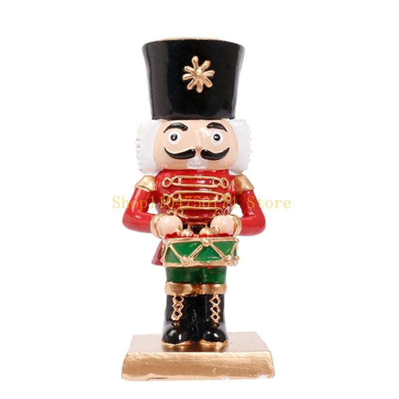 Christmas Nutcrackers Figures Holders Christmas Figure Decoration Table Ornament Wooden Soldier Nutcrackers Figures top sale