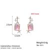 Simulated Pearl Women Dangle Earrings Korean Elegant Crystal Wedding Jewelry Party Gifts Boucles D'oreilles