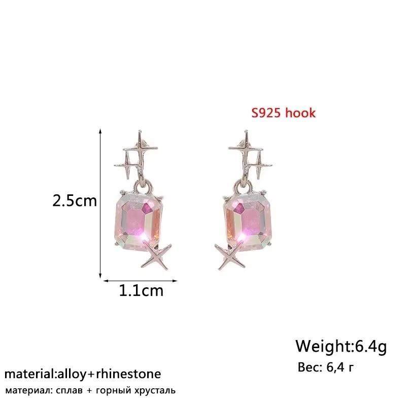 Simulated Pearl Women Dangle Earrings Korean Elegant Crystal Wedding Jewelry Party Gifts Boucles D'oreilles
