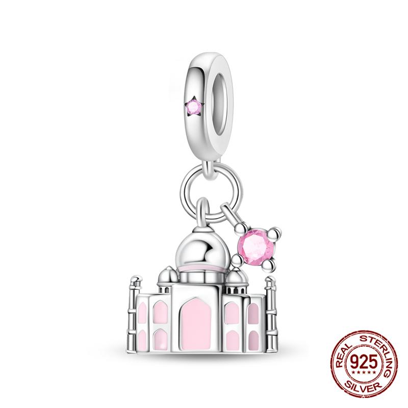 Winter Series Ski Polar Bear Snowman Charms Fit Original Bracelet DIY Jewelry Making Women Gift 100% 925 Silver