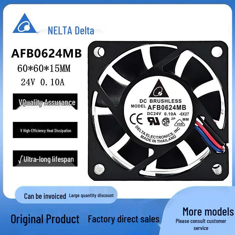 Delta AFB0624MB 24V 0.10A Cooling Fan 60x60x15mm for Yaskawa Drive