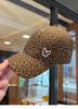 Damen Baseballkappe im koreanischen Stil, Pailletten, Schmetterling, Leopardenmuster, breite Krempe, Sonnenschutz, vielseitige Kopfbedeckung, Schirmmütze
