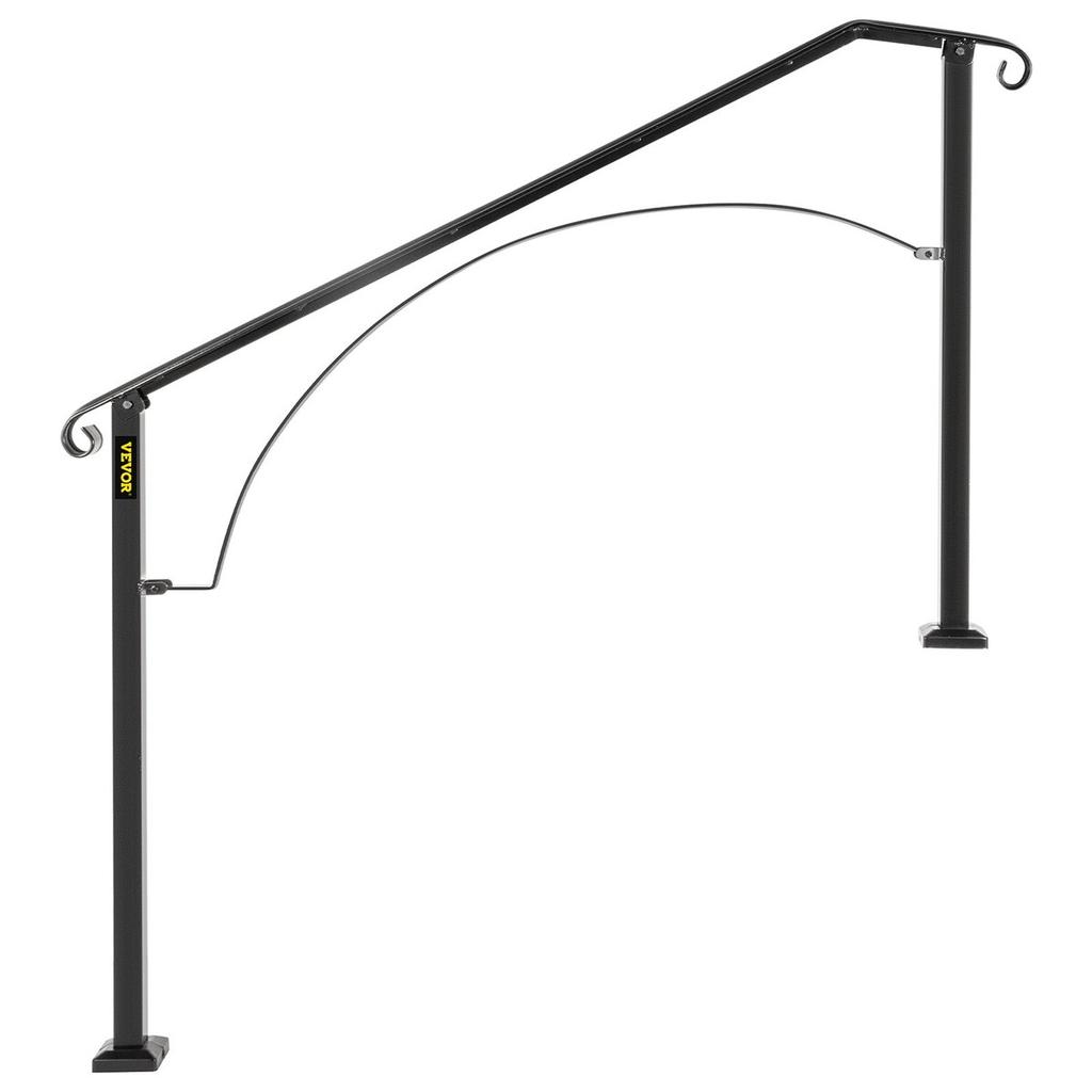 Handrail Arch #3 Fits 3 or 4 Steps Matte Black