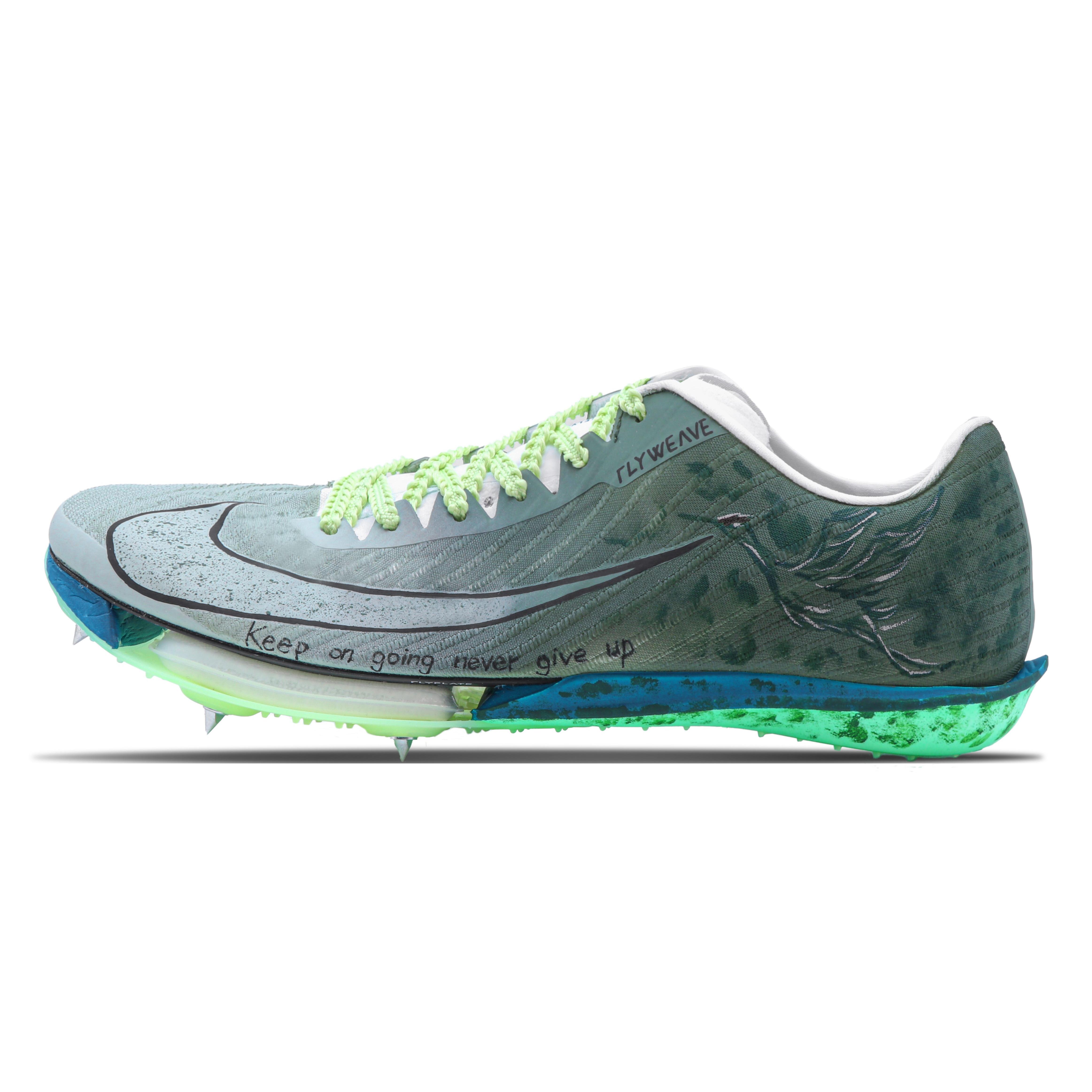 

Nike Maxfly Нековзкі Стійкі до стирання Низькі Бігові кросівки Чоловічі Зелені FD8395-102(Команда147-) 37.5