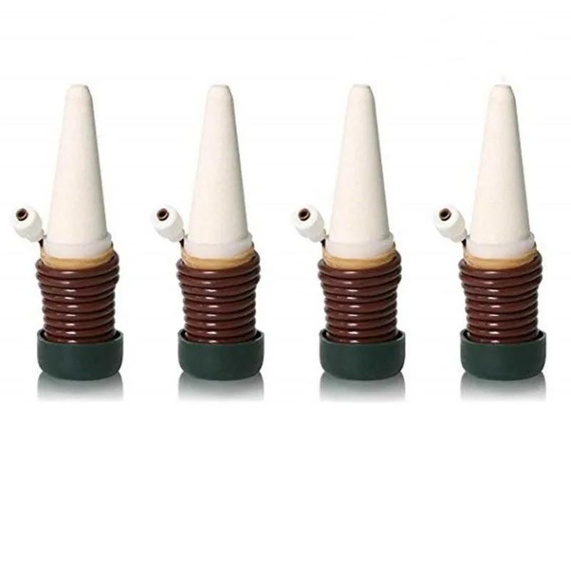 4Pcs Ceramic Self Watering Spikes Automatic Plant Drip Irrigation Water Stake for Garden Vegetable System Tools.