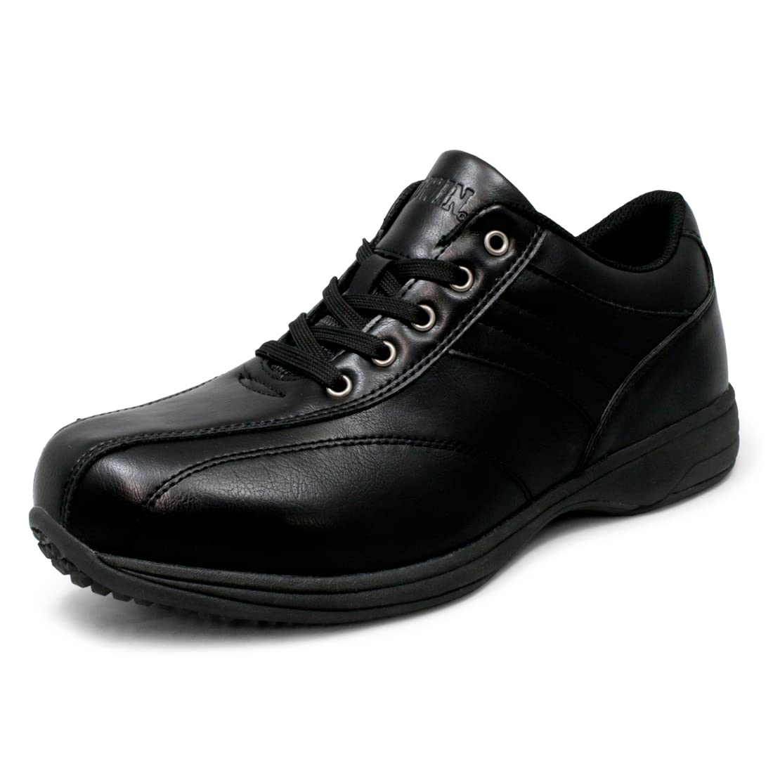 

Edwin Waterproof Casual Walking Business 3E with Zipper Size Men s Shoes, Sneakers, Wide, Lightweight, Breathable, Shock-Absorbing Sole, чорний