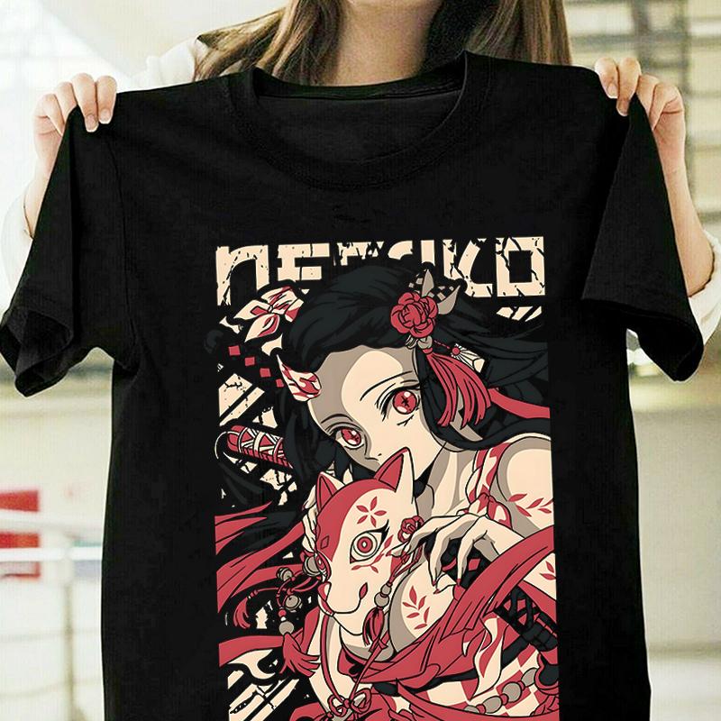 

Men s and Women s Wear Ghost Slayer Blade Your Beans Anime Short Sleeve Demon Slayer Printed T-Shirt Second Dimension Summer S
