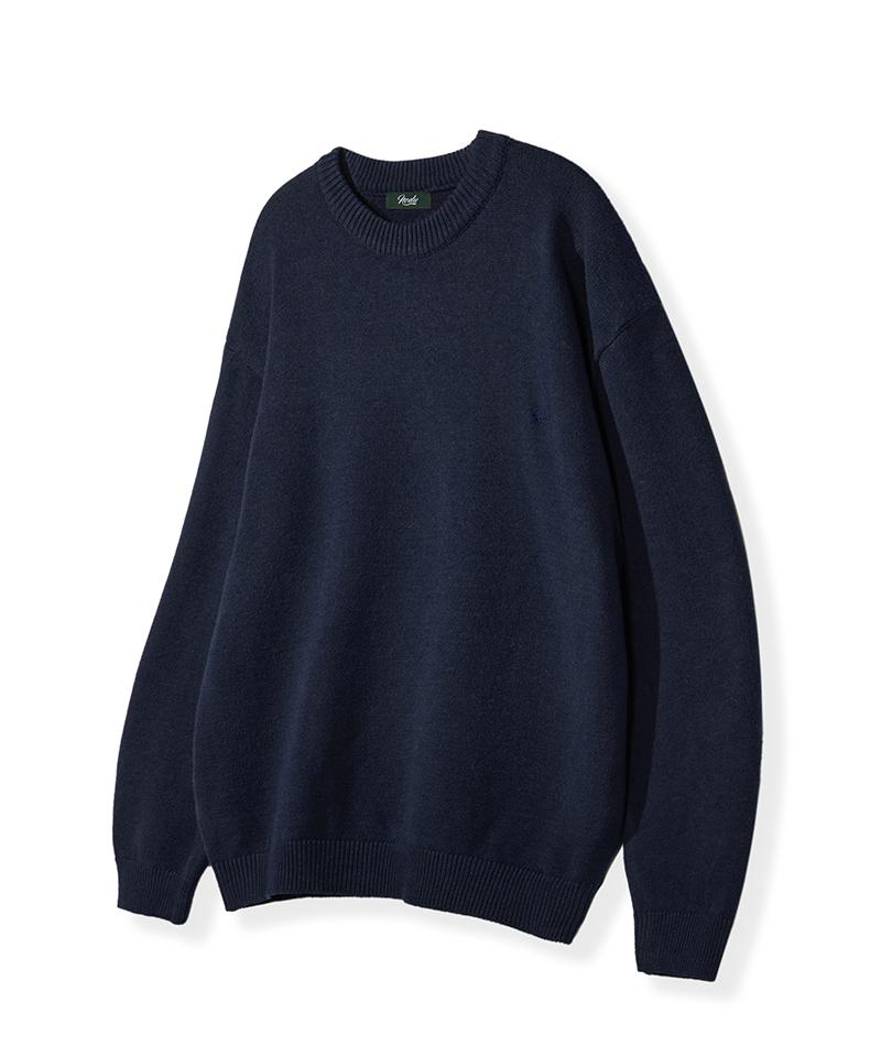 Nod You Maple Basic Round Knit [Navy] M