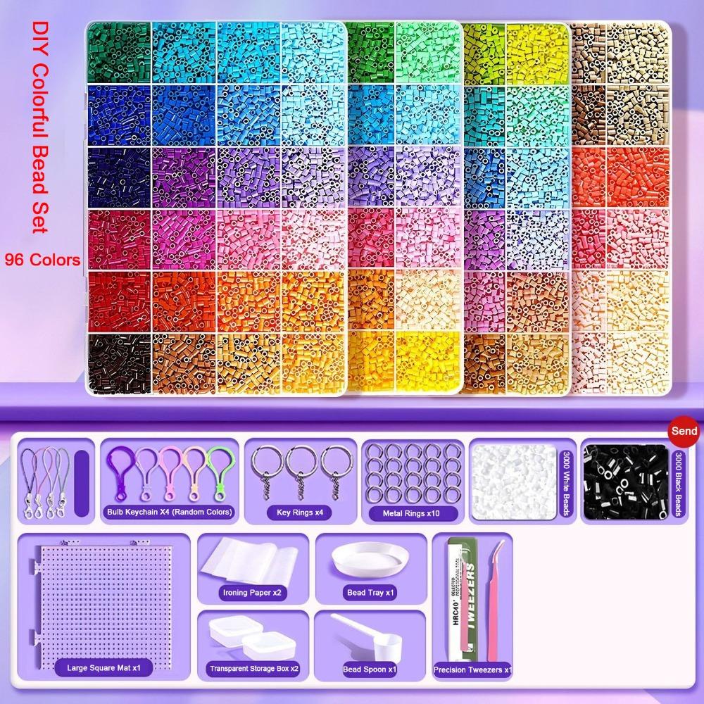 Hochwertiges Bügelperlen-Set 2,6 mm Größe 3D Puzzle Perlen Perler Hama Perlen Handgemachtes Handwerk