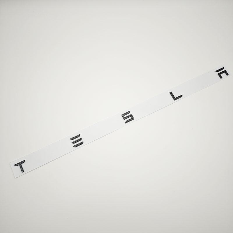 

3D ABS Letters Tesla Logo Carbon Chrome Black Red Badge Car Rear Trunk Stickers For Tesla Model 3 Y X S Back Decals Accessories