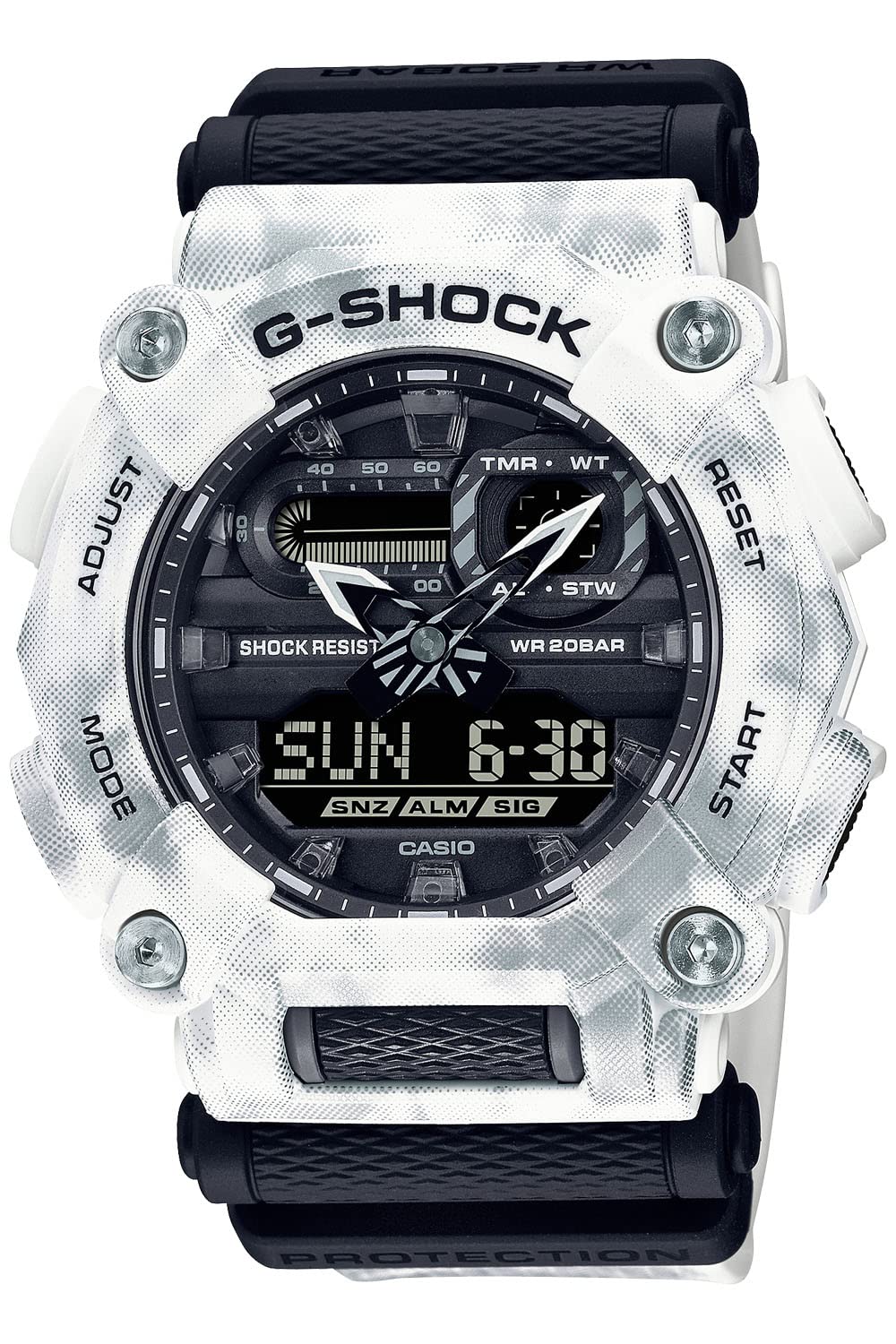 

Casio Grunge Snow Camouflage Watch Black G-Shock GA-900GC-7AJF Men s
