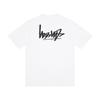 Camiseta de Algodón Unisex de Corte Holgado con Estampado de Letras Camiseta Casual de Manga Corta para Adolescentes y Adultos