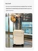 Ping Si 20-Inch Multifunctional Carry-On Suitcase for Women, Men, and Students