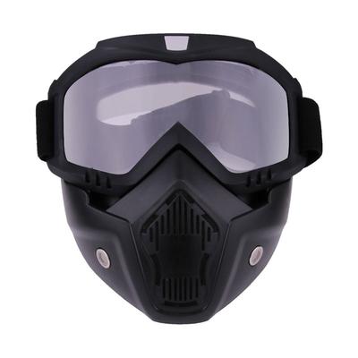 Motorcykelhjälm Professionell Outdoor Cykling Ansiktsmask Glasögon för vindtät Ski Snowboard snöskoter