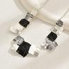Alloy Geometric Pendant Necklace Women Elegant Necklace Multifuntional Clavicle Necklace Alloy Texture for Office Party