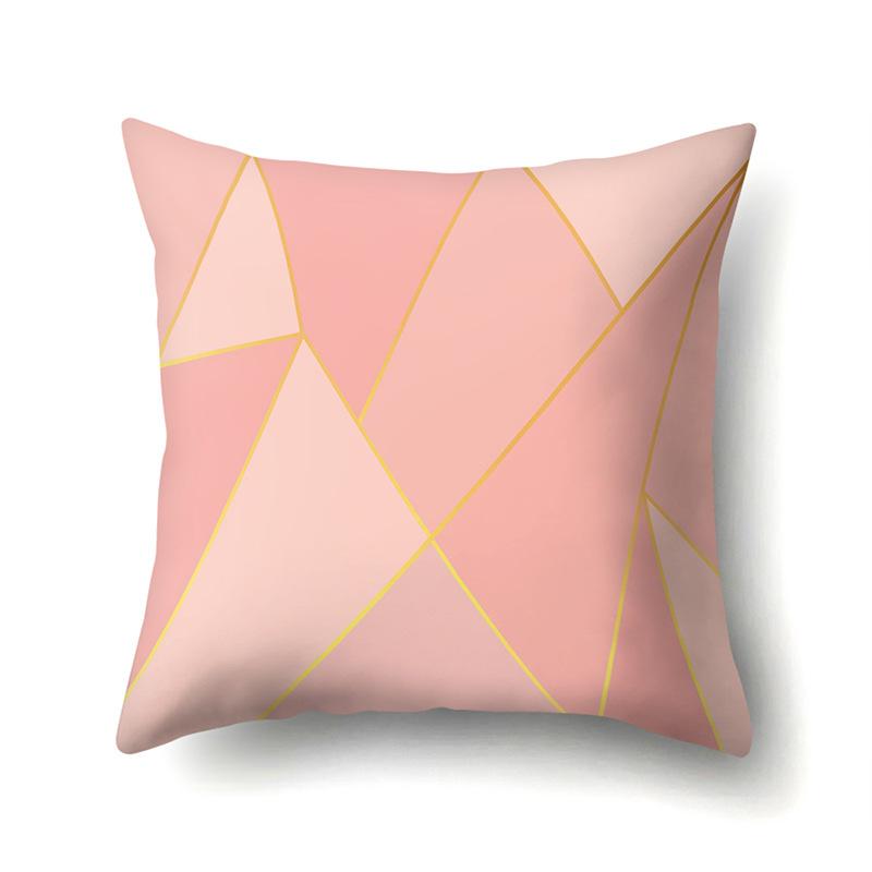 Polyester Pillow Case Automobile Decoration Home Printed Pillow Case Waist Cushion Cover Car Cushion Head Cushion Cover