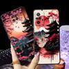 Japanese Ancient House Painting Case for Xiaomi Redmi Note 11s 7 8 9S 10S 13 14 Pro Plus 9 10 11 12 Pro 12s Black Soft Phone